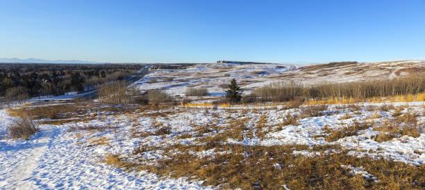 istock Nose Hill Panoramic Landscape and Alberta Foothills, Calgary Canada 1298230080