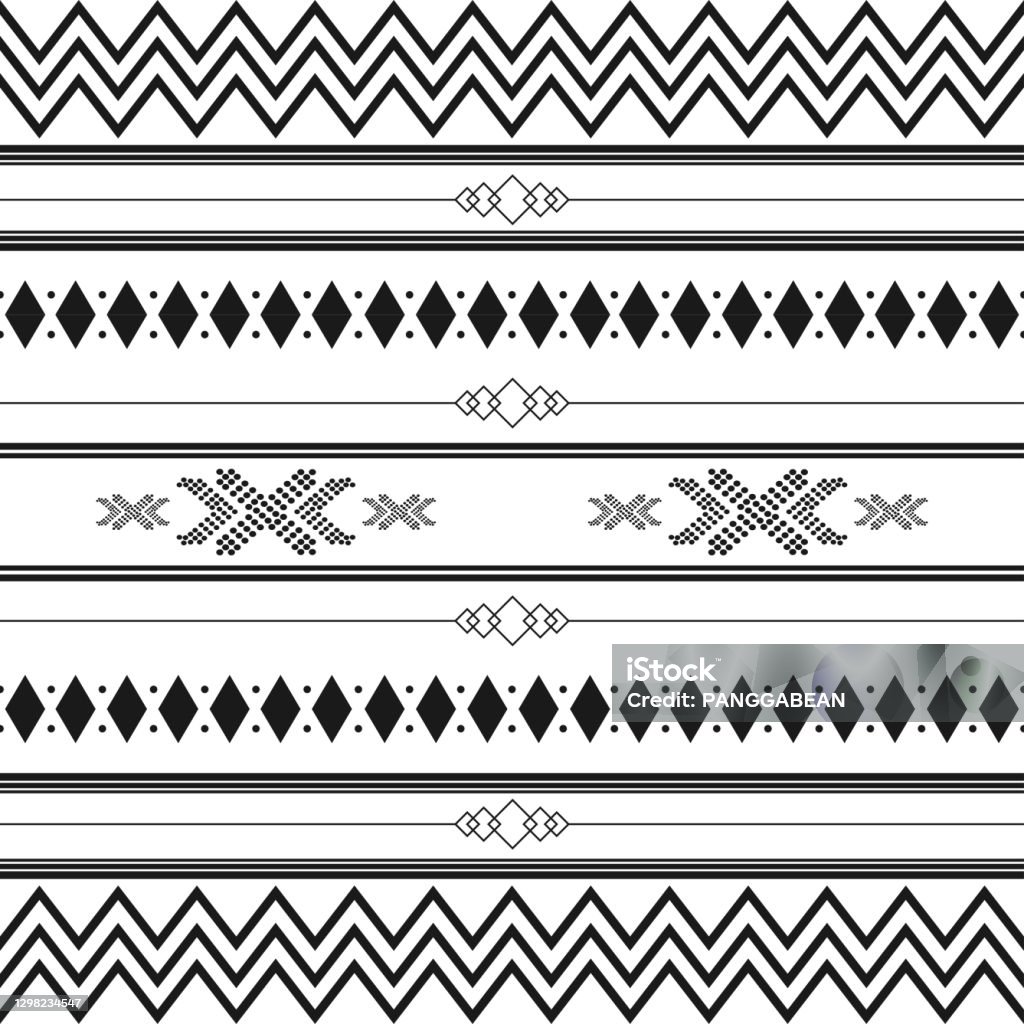 Black And White Tribal Ethnic Pattern With Geometric Elements Traditional  African Mud Cloth Tribal Design Fabric Or Home Wallpaper Design Stock  Illustration - Download Image Now - iStock