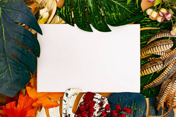 istock Spring flower background with paper card note. Flat lay. Nature concept. Nature Trendy Decorative Design. 1298238660
