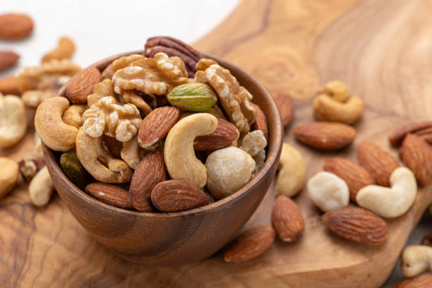 istock Salt-free mixed nuts, health food 1298239998