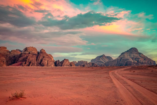 istock Scenic Wadi Rum mountains lanscape 1298240854