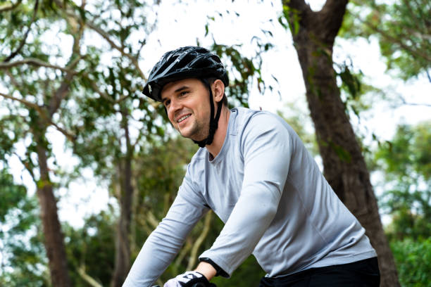 istock Mountain Bike Man in Bush 1298243856