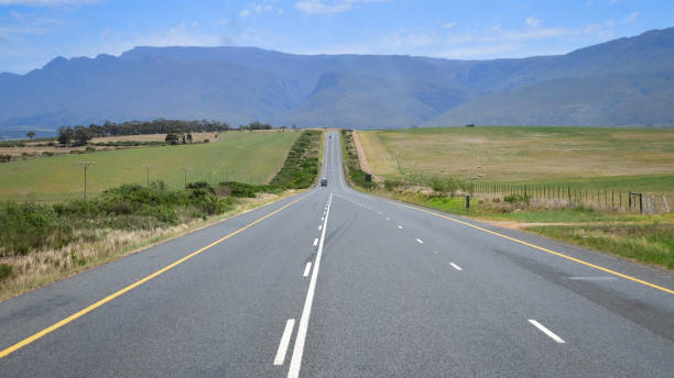 Road trip heading for Cape Town - South Africa stock photo