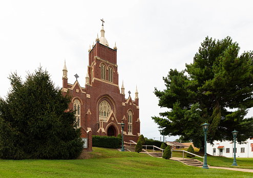Cape Girardeau, Missouri, USA - August 29, 2020: View of the St. Vincents Church