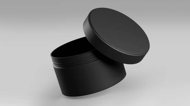 istock Black Vinyl Record Mockup, Blank record album with disk 3d rendering isolated on light background 1298247822