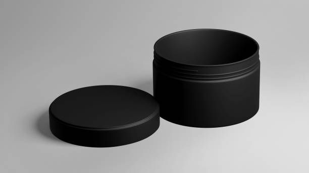 istock Black Vinyl Record Mockup, Blank record album with disk 3d rendering isolated on light background 1298247825