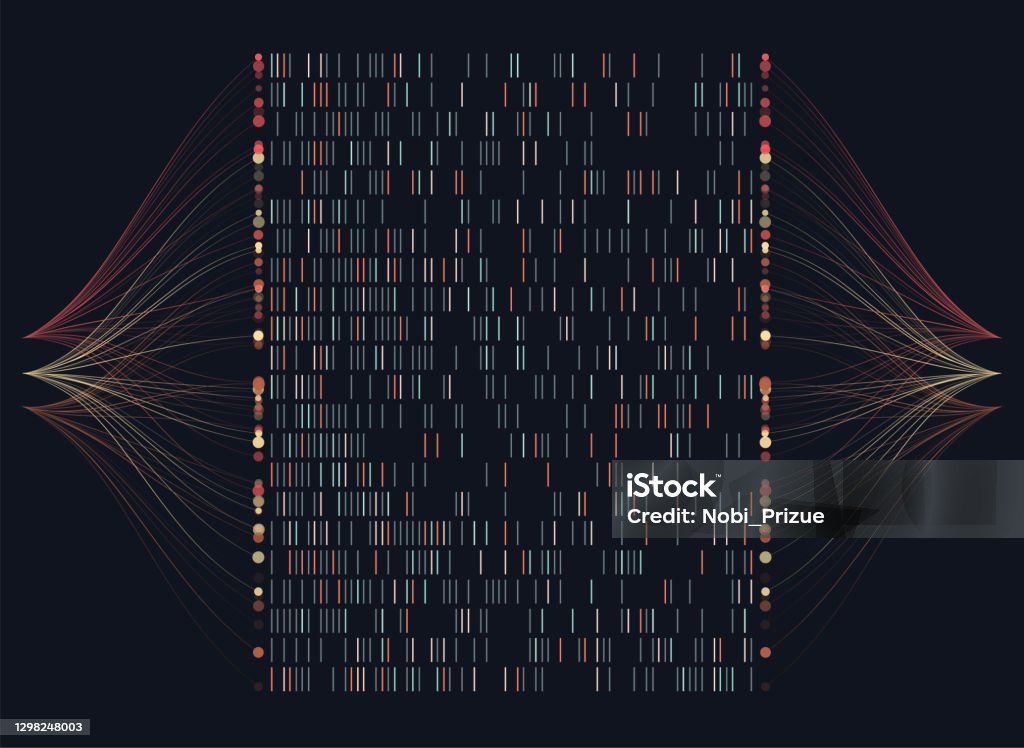 Big Genomic Data Visualization Stock Illustration - Download Image Now ...