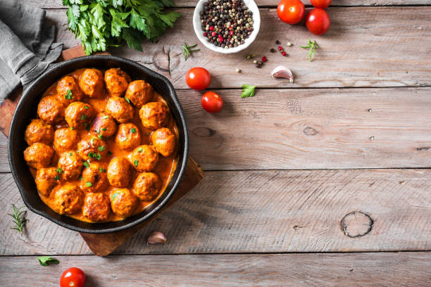 istock Meatballs in Tomato Sauce 1298255907