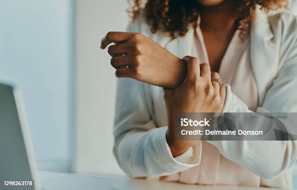 My Wrist Needs A Bit Of Rest Stock Photo - Download Image Now - Pain, Wrist, Carpal Tunnel Syndrome