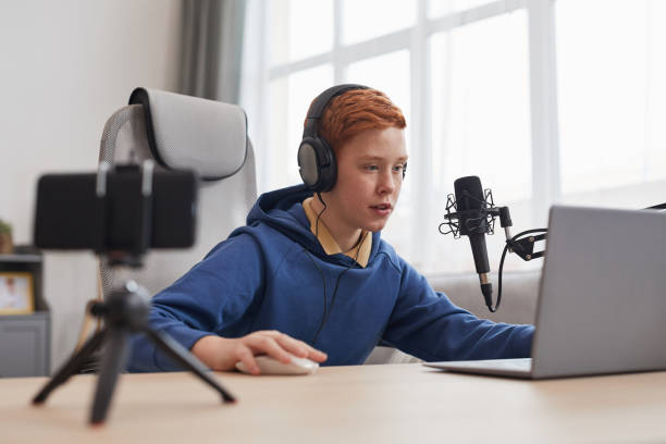 istock Teenage Boy Online Streaming Games 1298264708