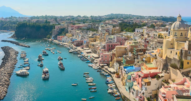 istock Beautiful panoramic view of Procida island, in Italy (Campania) 1298271144