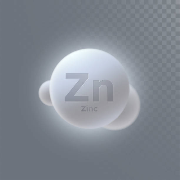 ilustraciones, imágenes clip art, dibujos animados e iconos de stock de icono mineral de zinc - zinc