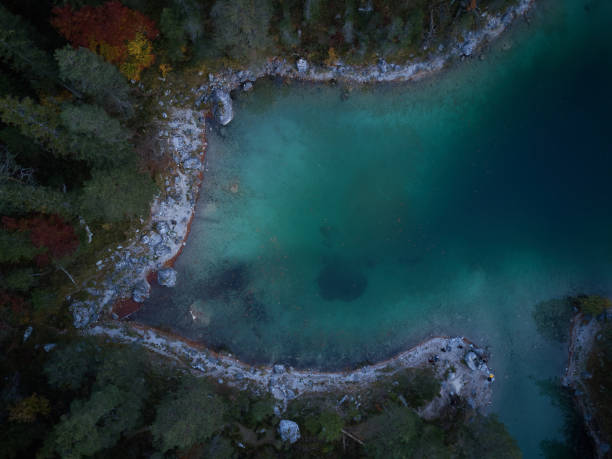 istock clear blue water by forest in the mountains 1298276595