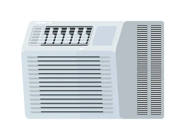 Window Air Con Vector Free window air conditioner Illustrations & Vectors | Templates, Icons ...