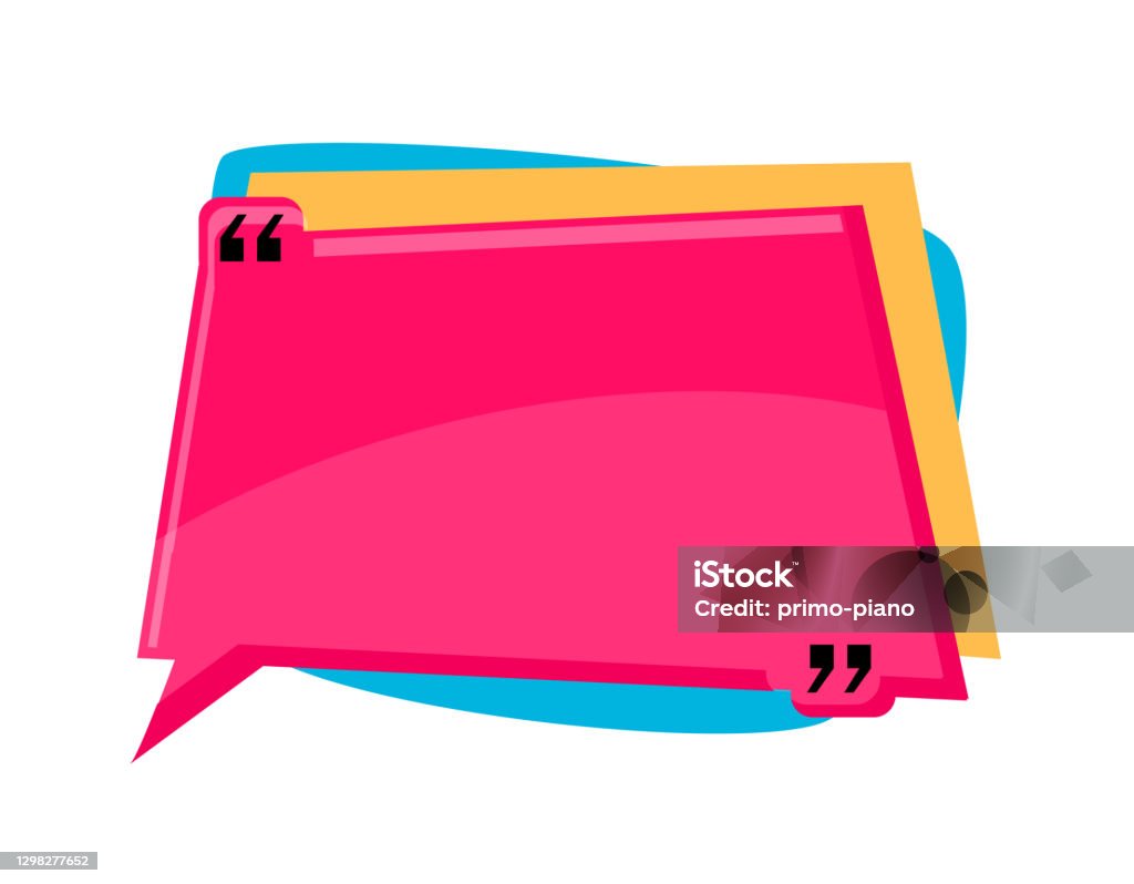 Remarks Frame Quote Remark Frame Isolated On White Background Stock Illustration ...