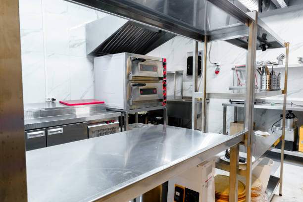 istock Kitchen appliances in professional kitchen in a restaurant 1298277999