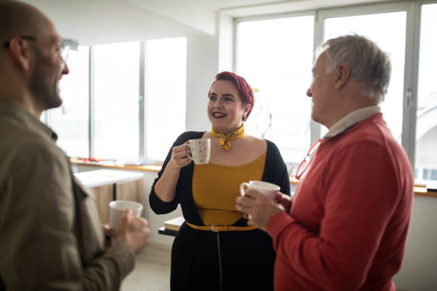 istock Business colleagues taking a break from work in office 1298280510
