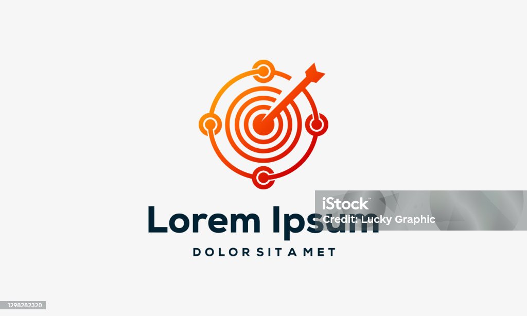 Target Technology Template Designs Vector Illustration Stock ...