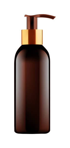 istock Man cosmetic bottle product with dispenser pump 1298282420