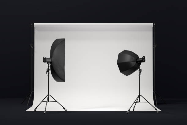istock Photography photo studio with professional lighting equipment on background 1298284517