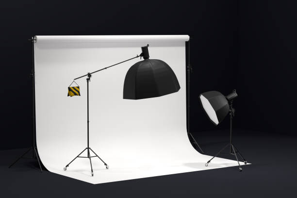 istock Photography photo studio with professional lighting equipment on background 1298284559