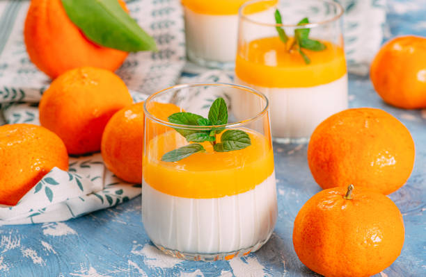 Panna Cotta With Tangerine Jelly