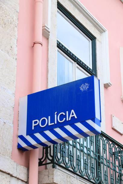 Lisbon police station Police station in Lisbon, Portugal. The full name of the Portugese force is Public Security Police (PSP). psp stock pictures, royalty-free photos & images
