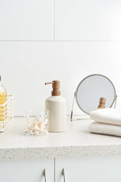 istock Zero waste hygienic supplies on cupboard 1298290665