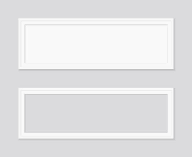 istock White frame for picture and photo. Mockup of square frame on wall. Empty box for picture with shadow isolated on gray background. Realistic blank template for gallery and photoframe. Vector 1298293532