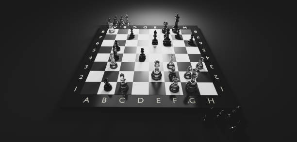 istock Chess game. Strategic desicion making. Plan and competition 1298301937