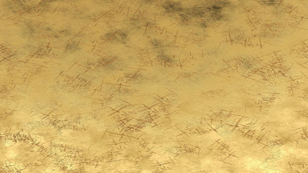 istock Gold grunge scratched texture background, 3d render illustration 1298307358