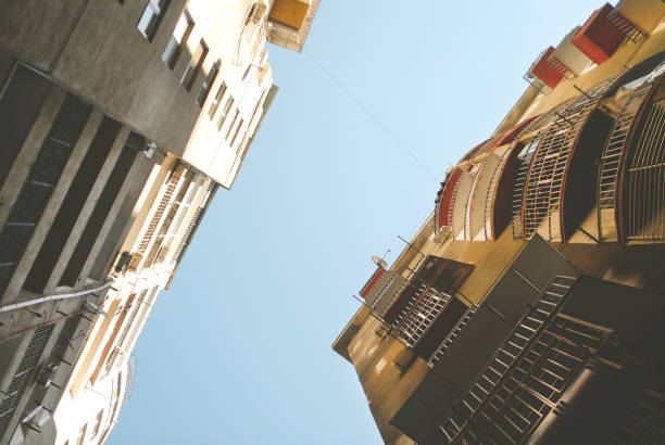 istock Modern multistory building view from the ground. Modern multistory building. 1298307682