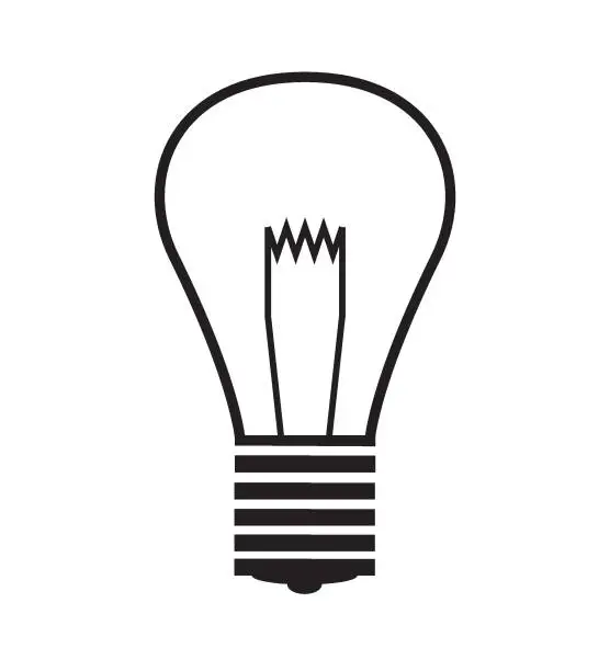 Vector illustration of Lamp ikon, energy, Clean energy