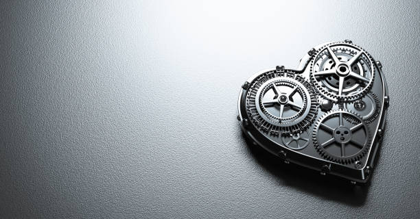 istock Heart shape clockwork. Gears and cogs mechanism. Valentine's Day 1298322589