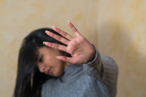 istock Woman says stop 1298322784