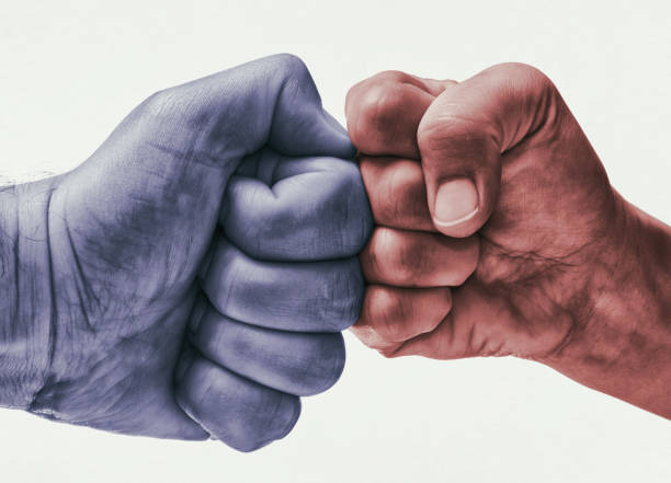 istock Concept of confrontation, fight, domestic violence. 1298336026