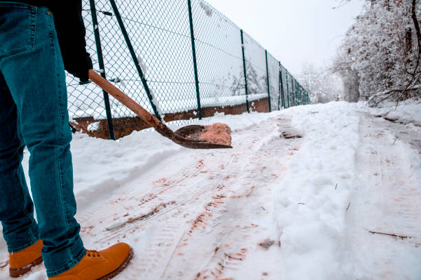 istock Winter snow cleaning the road 1298336254