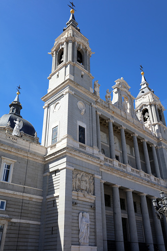 The Almudena Cathedral in Madrid. Spain. Europe