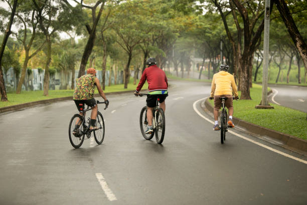 istock group of people riding bicycles in the morning 1298337849