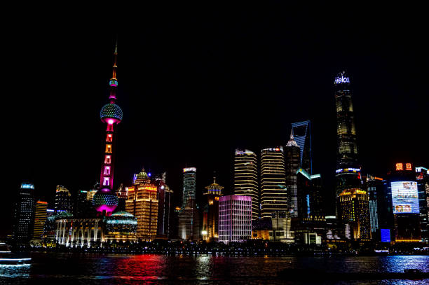 istock Beautiful ￼night scene on the Bund 1298338597