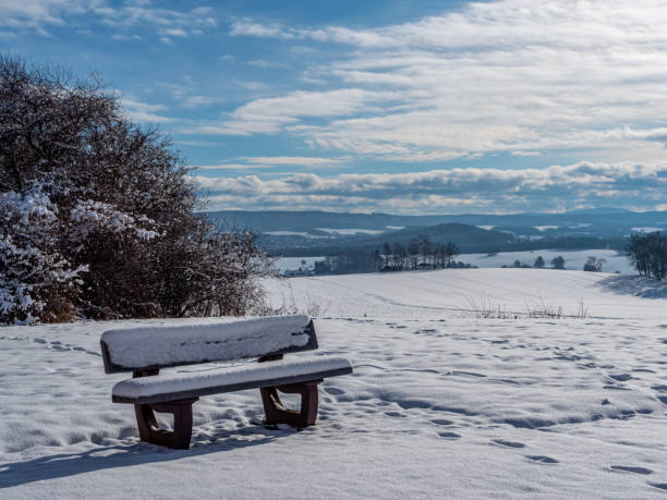 istock wintry view over the Ore Mountains in Saxony