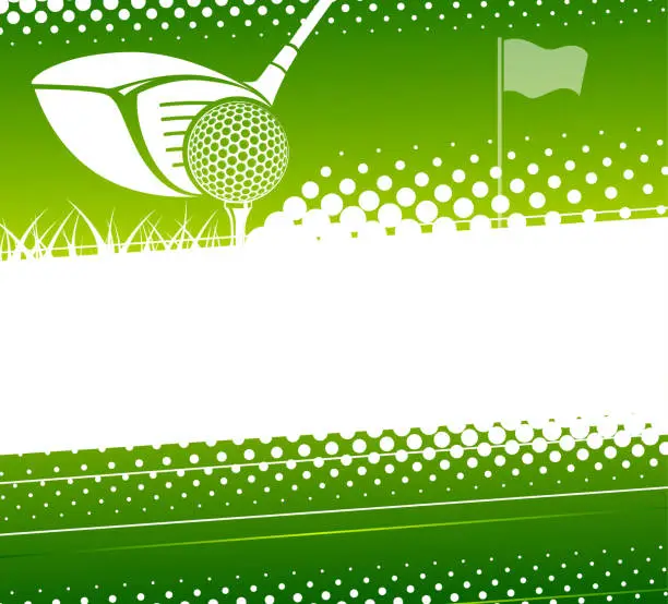 Vector illustration of Golf game background