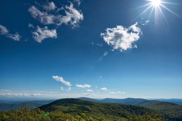 Reddish Knob, West Virginia View of mountains around Reddish Knob, Allegheny Mountains, West Virginia george washington national forest stock pictures, royalty-free photos & images
