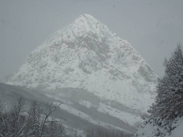 Mountain in the background