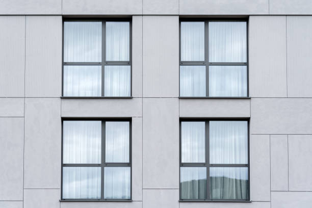 Close up of Modern Apartment Building