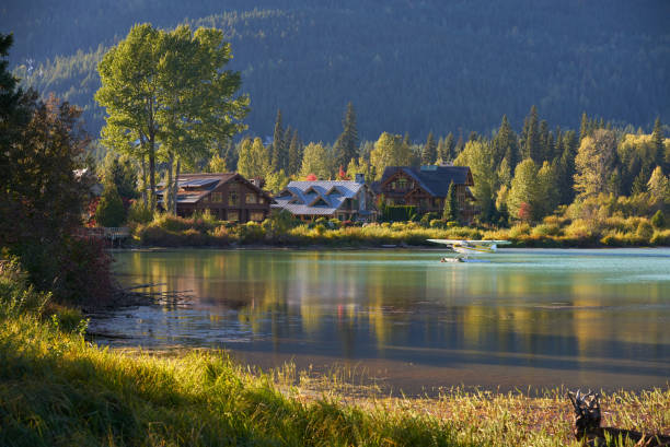 Green Lake Whistler BC stock photo