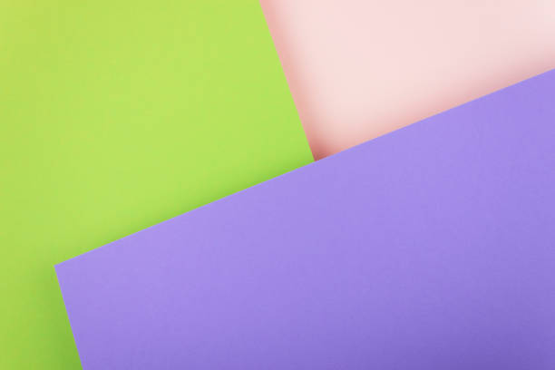 Abstract pastel colored paper texture. Geometric shapes and lines.