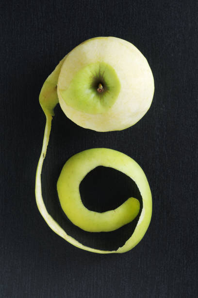istock Peeled green apple 1298375901