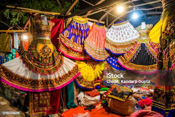 Colorful Handicrafts For Sale In Law Garden Ahmedabad Stock Photo - Download Image Now