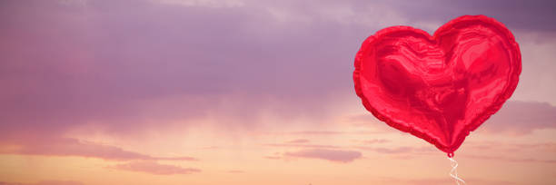 istock Composite image of red heart balloon 1298377347